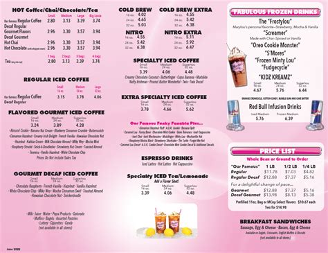 marylou's menu|marylou's coffee catalog.